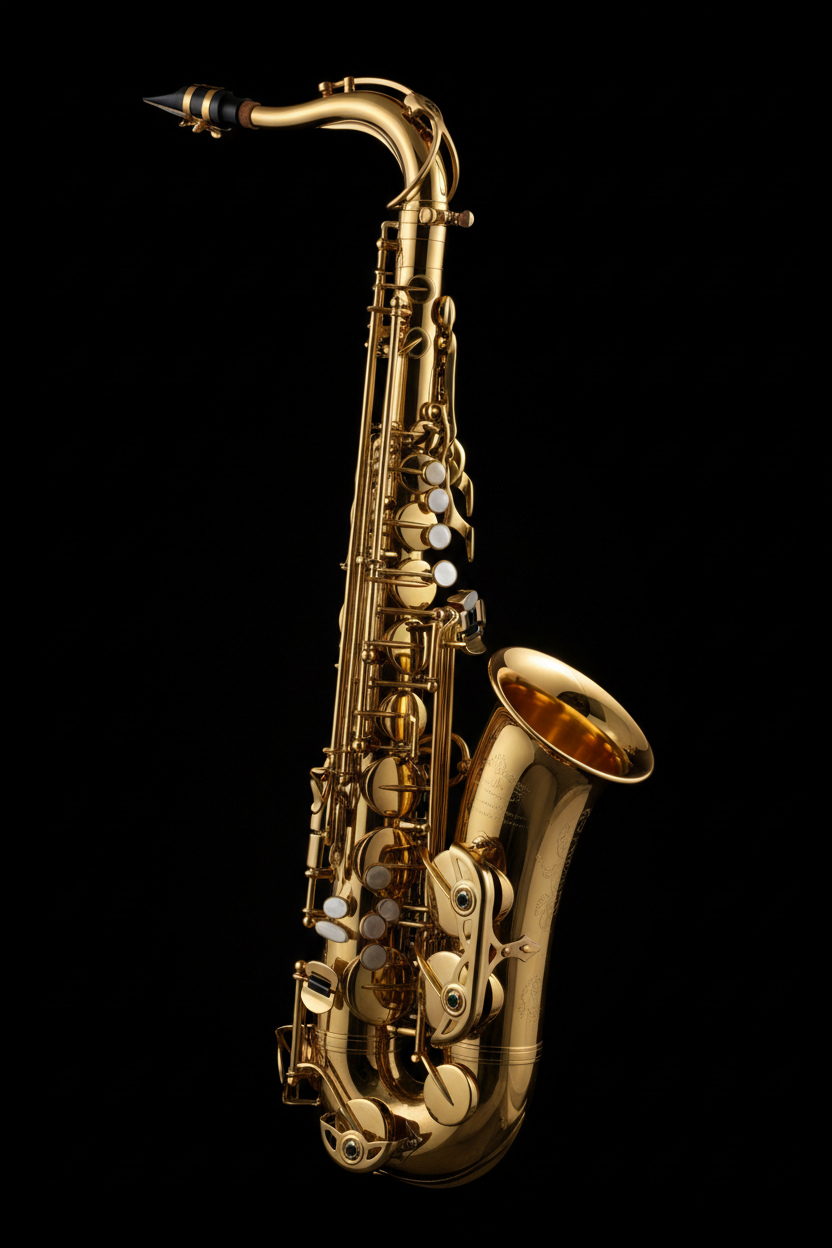 Saxophone professionnel fond noir