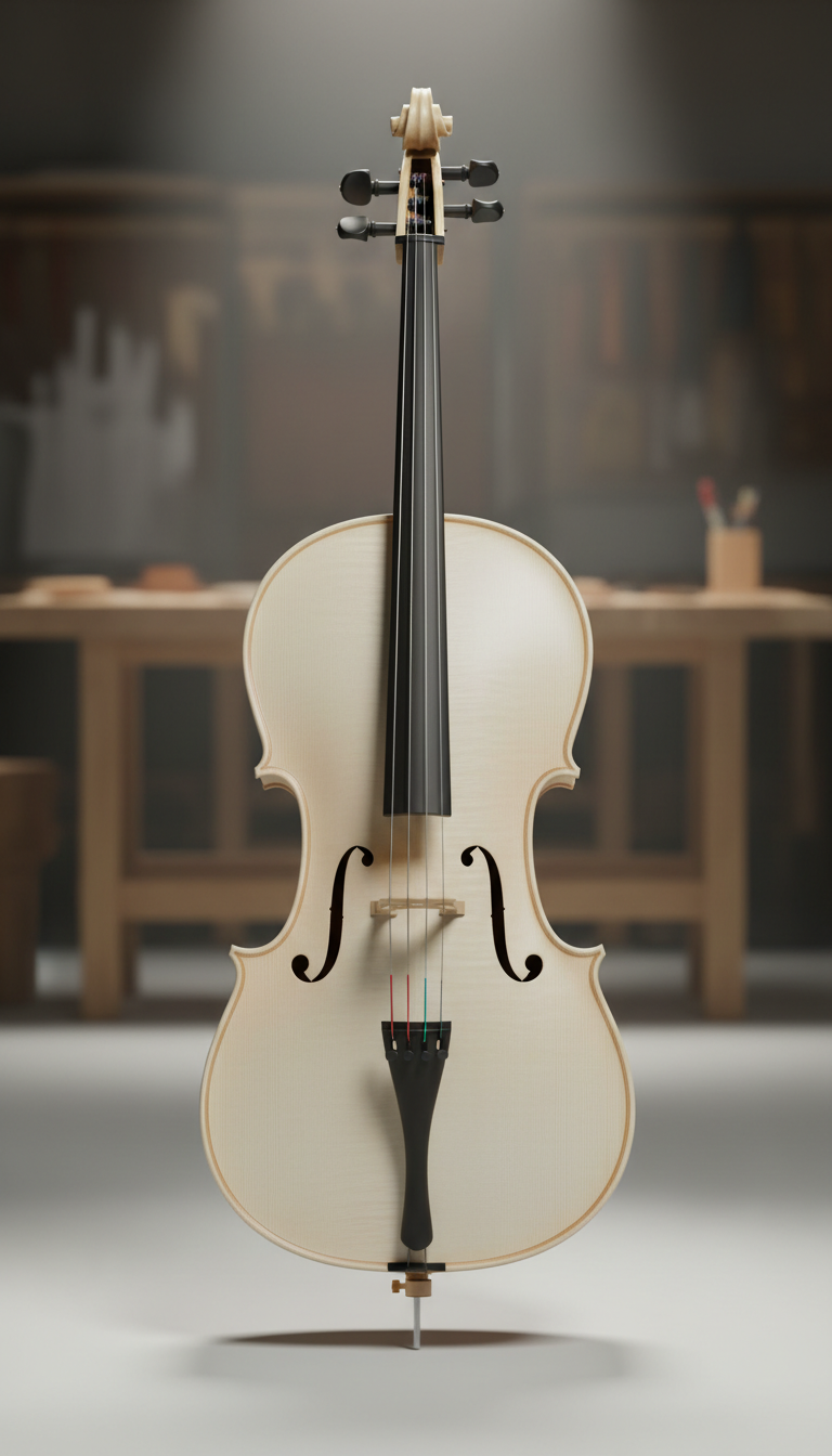 Violoncelle artisan en érable massif